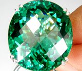 Коллекция "Perfection". Кольцо с зеленым аметистом Серебро 925