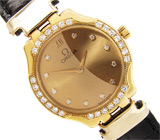 Золотые часы OMEGA De Ville с бриллиантами Золото