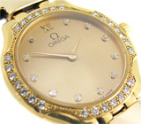 Золотые часы OMEGA De Ville с бриллиантами Золото