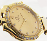 Золотые часы OMEGA De Ville с бриллиантами Золото