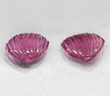 Пара резных турмалинов 3,1 карат 