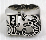 Крупный перстень "13" Серебро 925
