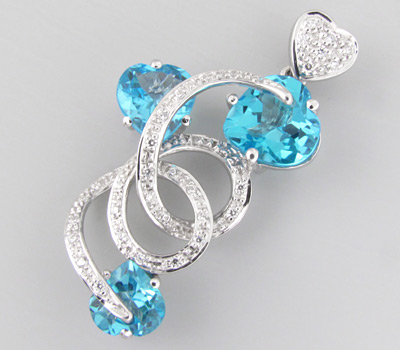 Кулон из коллекции "Sunshine" с топазами