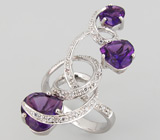 Комплект из коллекции "Sunshine" с аметистами Серебро 925