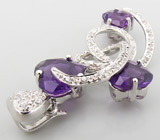 Комплект из коллекции "Sunshine" с аметистами Серебро 925