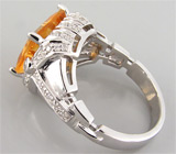 Кольцо из коллекции "Sunshine" с золотистым цитрином Серебро 925