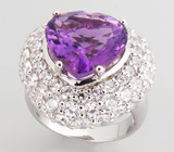 Комплект из коллекции "Sunshine" с уругвайскими аметистами Серебро 925