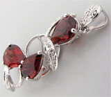 Кулон из коллекции "Sunshine" с гранатами Серебро 925
