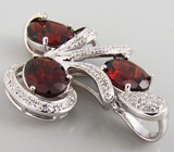 Кулон из коллекции "Sunshine" с гранатами Серебро 925