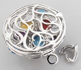 Кулон из коллекции "Sunshine" с самоцветами Серебро 925