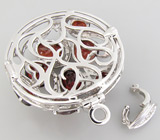 Кулон из коллекции "Sunshine" с гранатами Серебро 925