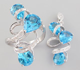 Комплект из коллекции "Sunshine" с топазами Серебро 925