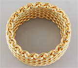 Мягкое массивное кольцо от "Tiffany & Co." Золото