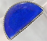 Массивное кольцо с небесно-синим лазуритом Серебро 925