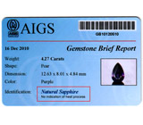 Сапфир со сменой цвета 4,27 карат! Необлагороженный 