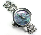 Часы с темно-синими сапфирами Серебро 925
