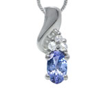 Прелестный комплект с танзанитами Серебро 925