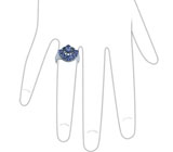 Великолепный комплект из коллекции "Spring" с танзанитами Серебро 925