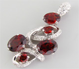 Комплект из коллекции "Sunshine" с гранатами Серебро 925