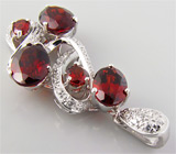 Комплект из коллекции "Sunshine" с гранатами Серебро 925