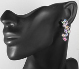 Серьги с самоцветами Серебро 925