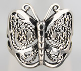 Филигранное кольцо "Бабочка" Серебро 925