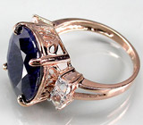Кольцо из коллекции "Mia" с крупным синим сапфиром Серебро 925