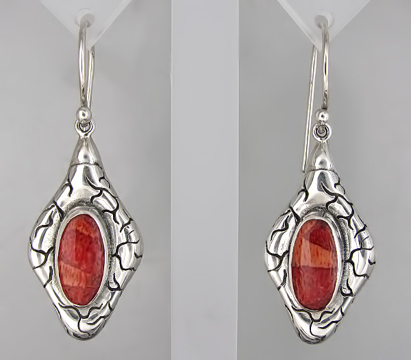 Серьги с кораллами