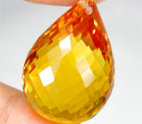 Золотистый цитрин-бриолет 45,05 карат 