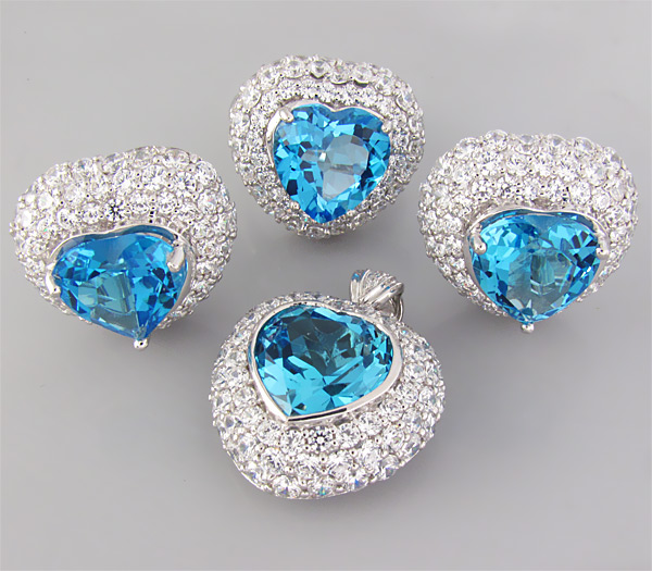 Комплект из коллекции "Sunshine" с топазами