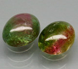 Пара арбузных турмалинов 4,04 карат 