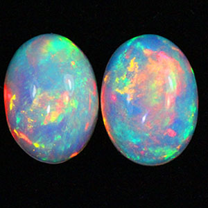 Пара эфиопских опалов 4,07 карат