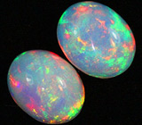 Пара эфиопских опалов 4,07 карат 