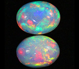 Пара эфиопских опалов 4,07 карат 