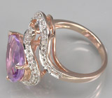 Кольцо из коллекции "Mia" с аметистом и бесцветными топазами Серебро 925