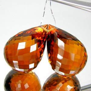 Пара цитринов Мадейра 54,1 карат