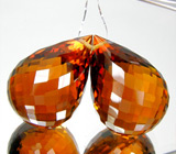 Пара цитринов Мадейра 54,1 карат 