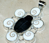 Кулон с трилобитом и раковинами SHIVA Серебро 925