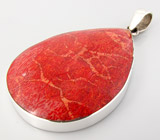 Кулон с кораллом Серебро 925