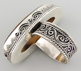 Крупное кольцо с эффектным агатом Серебро 925