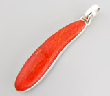 Эффектный кулон с кораллом Серебро 925