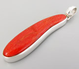 Эффектный кулон с кораллом Серебро 925