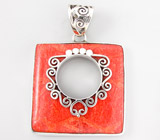 Кулон с кораллом Серебро 925