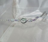 Часы с аметистами и голубыми топазами Серебро 925