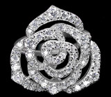 Замечательное кольцо "Роза" Серебро 925