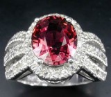 Кольцо с роскошным чистейшим турмалином Серебро 925