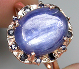 Кольцо из коллекции "Mia" с кианитом и сапфирами Серебро 925