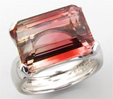 Кольцо с полихромным турмалином Золото