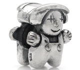 Миниатюра «Пряничный человечек» Серебро 925