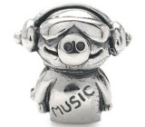 Миниатюра «Поросенок-музыкант» Серебро 925